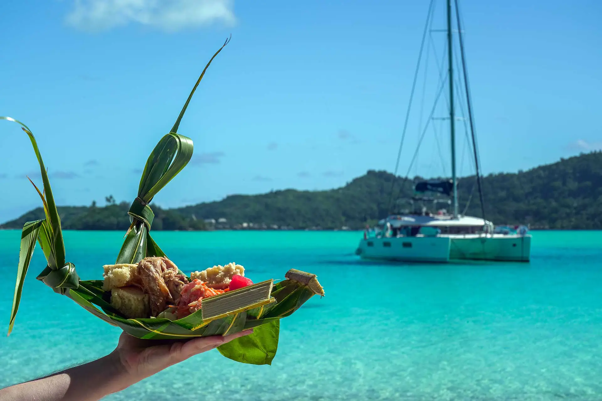 Croisière à bord d’un catamaran dans les Tuamotu en Polynésie Française